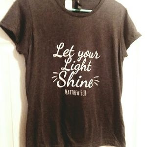 Women's Size Medium T "Let Your Light Shine"